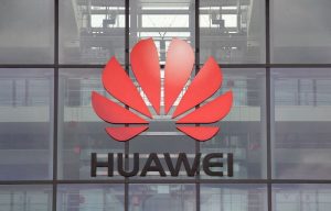 Edificio con logo Huawei
